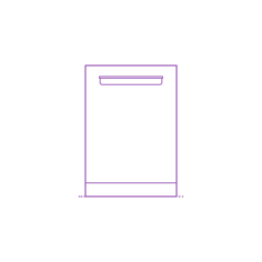 Fixtures Dishwashers Bosch 500 Series Pocket Handle Dishwasher 24 Inch Silhouette Svg Vector, Free Vectors File